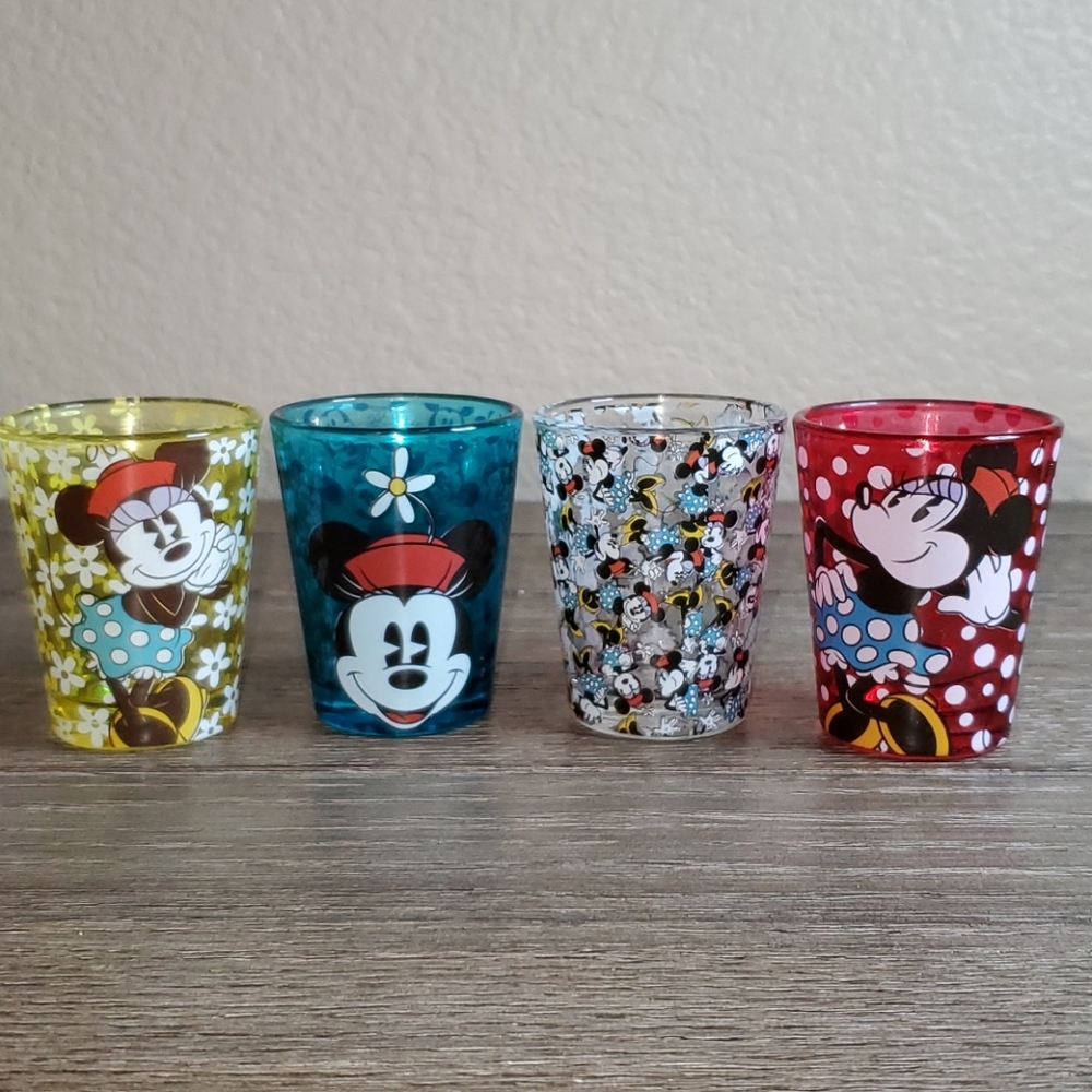Disney set of 4 Minnie Mouse Shot Glasses